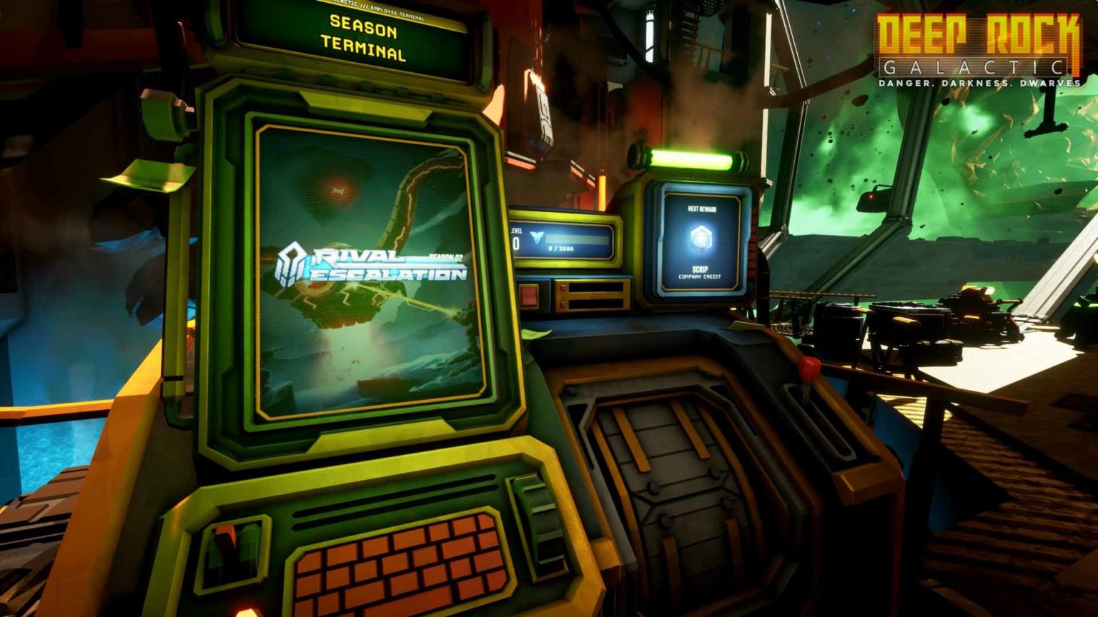 Deep Rock Galactic Season 2 Rival Escalations detailed and dated