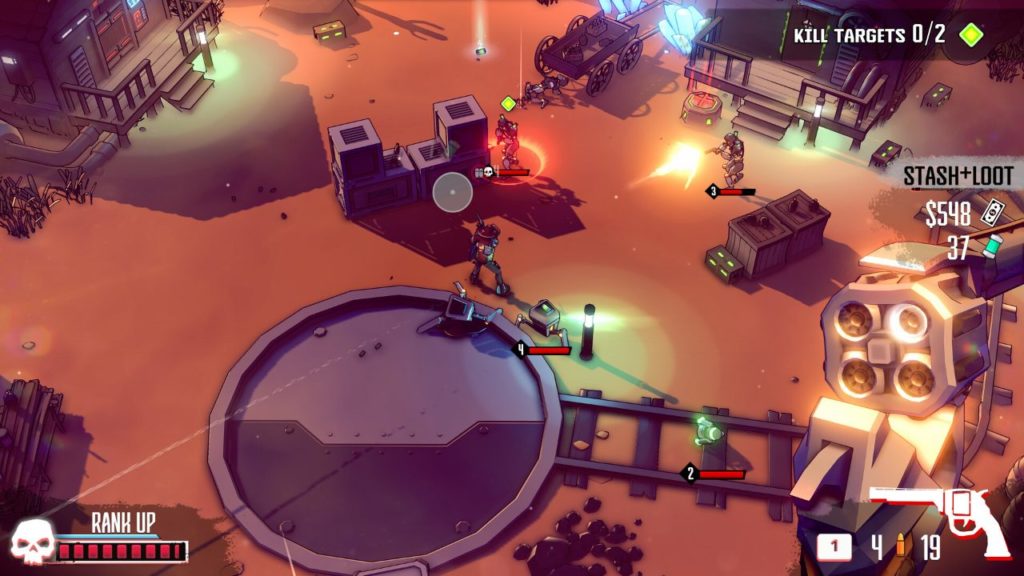 Dust & Neon Review (Xbox) - Mild Arms - Finger Guns