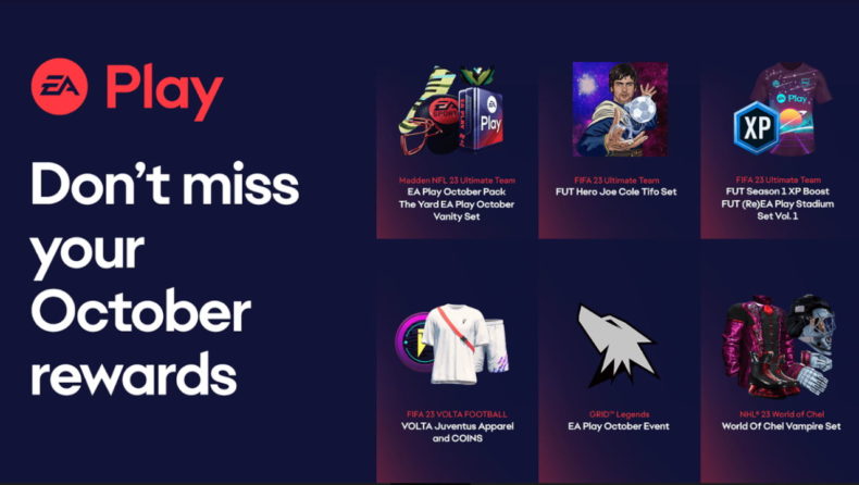 EA Play October rewards