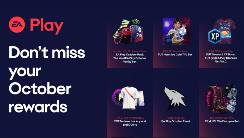 EA Play October rewards