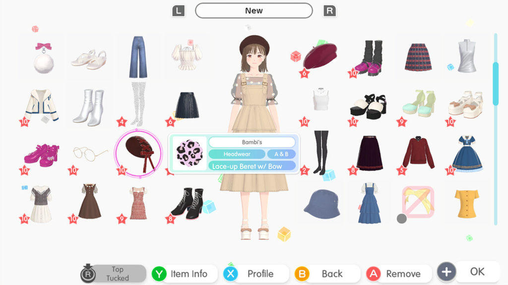 A screenshot of Fashion Dreamer 
