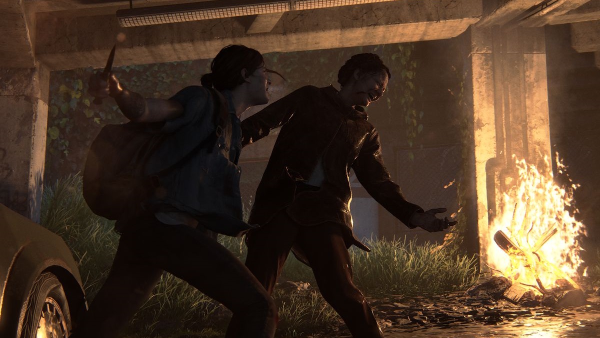 Ellie fighting the last of us part II