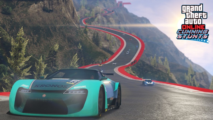 Play Stunt Race GTA V style, a game of Grand Theft Auto