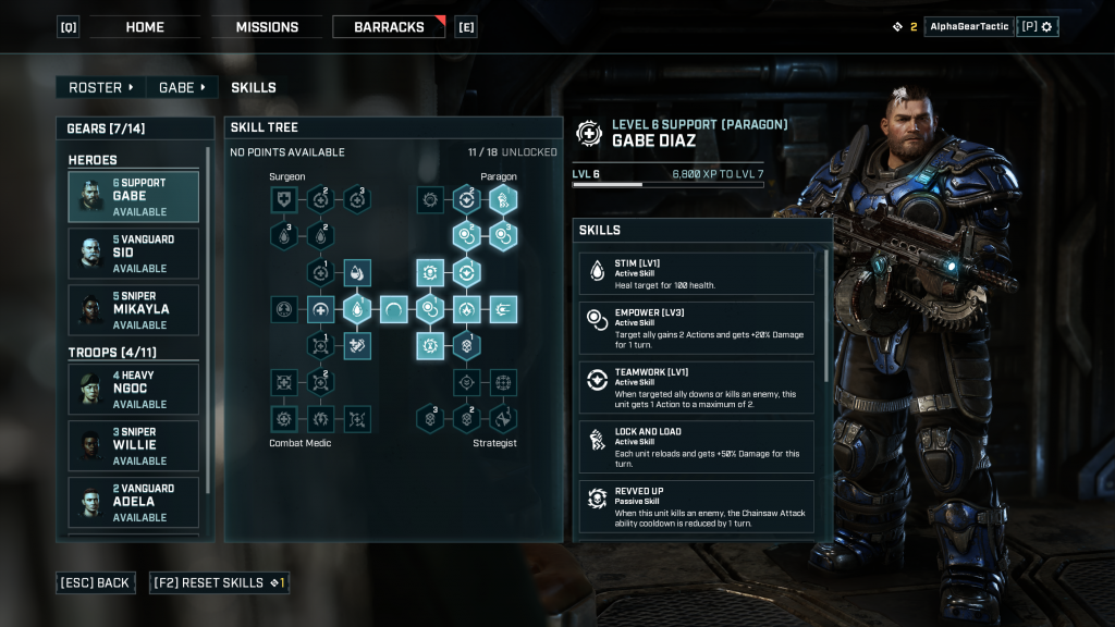 gears tactics level up gears tactics level up