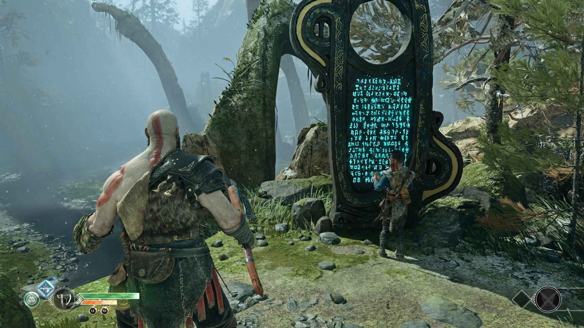 A screenshot from God of War