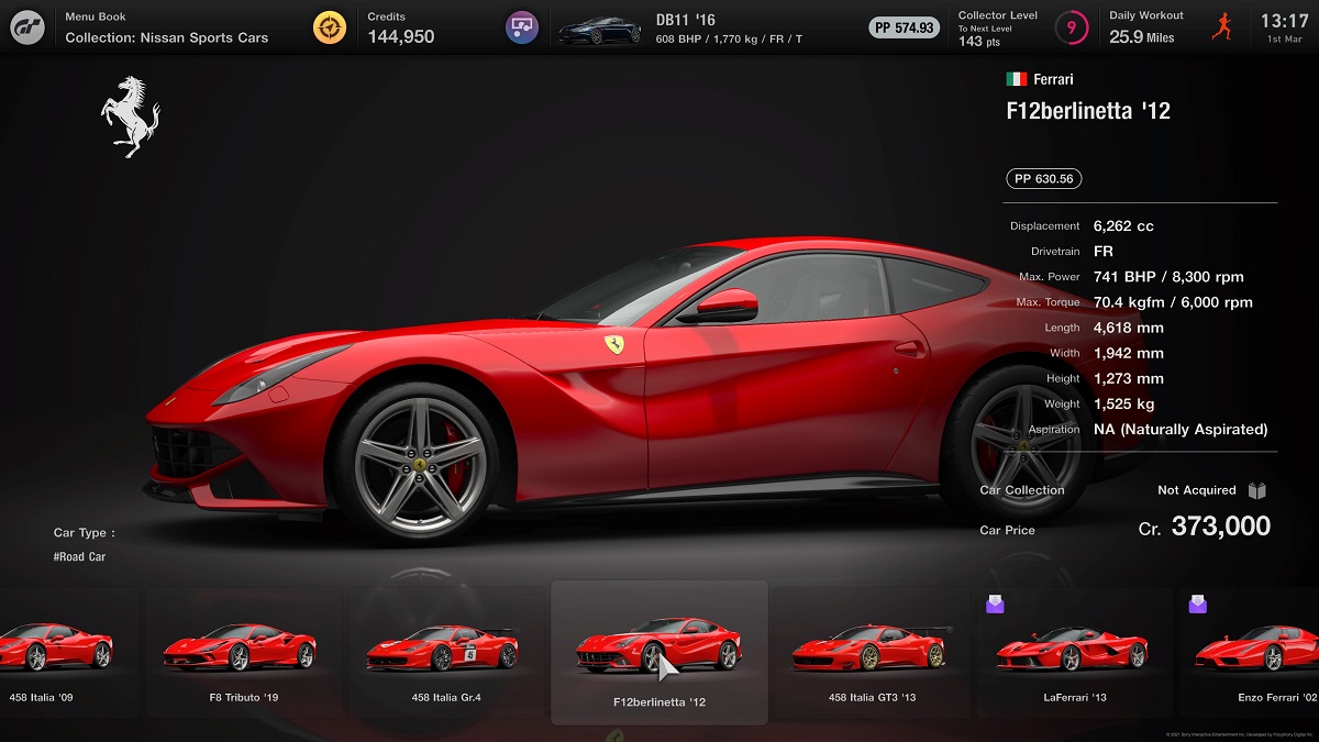 Ferrari VGT - Bonus Menu n°41  Gran Turismo 7 (PS5) 