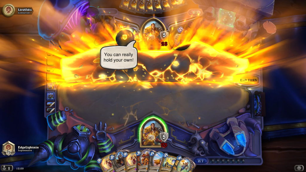 A screenshot of Hearthstone Fractured in Alterac Valley