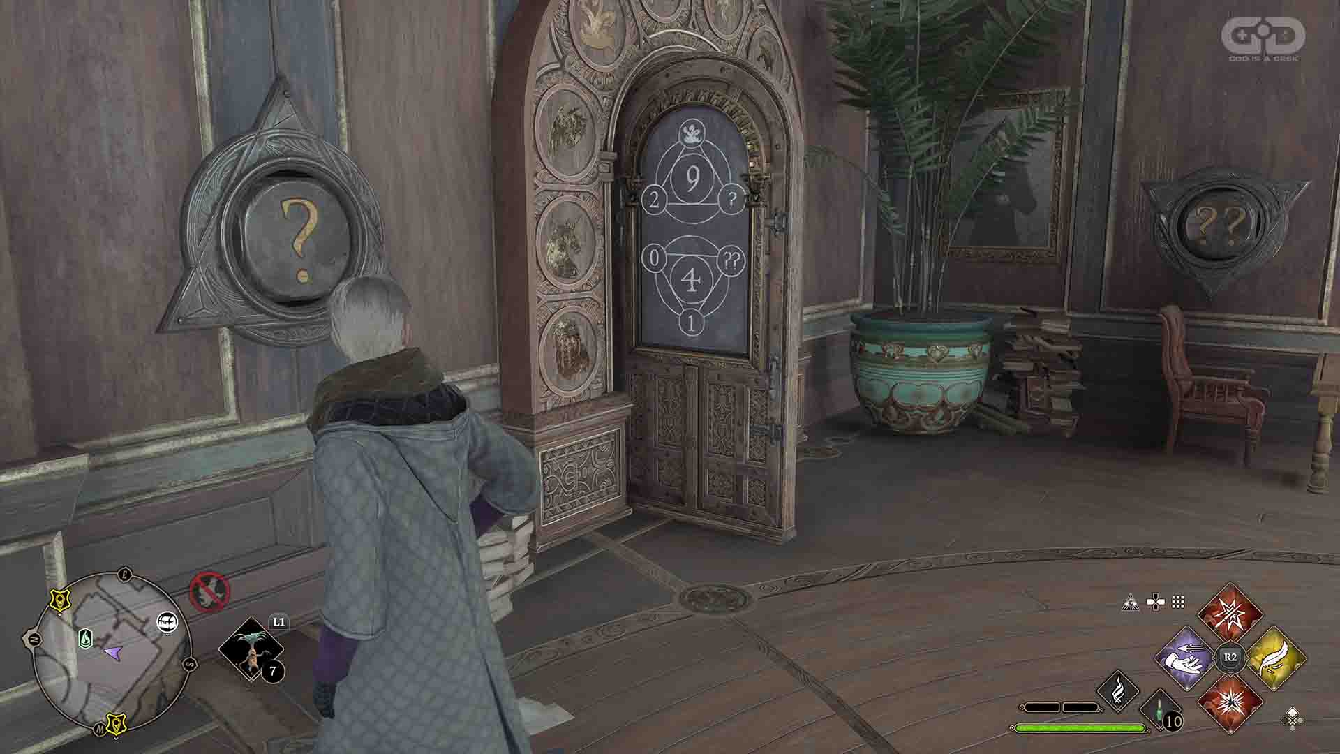 Hogwarts Legacy: How to open the number puzzle doors