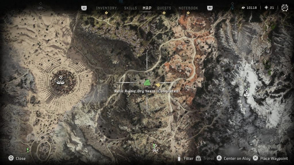 Horizon Forbidden West All Relic Ruins Locations