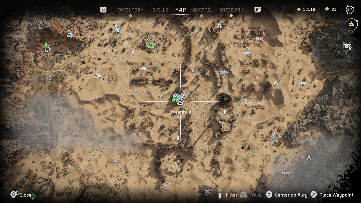 Horizon Forbidden West Relic Ruins Night of Lights Quest Location