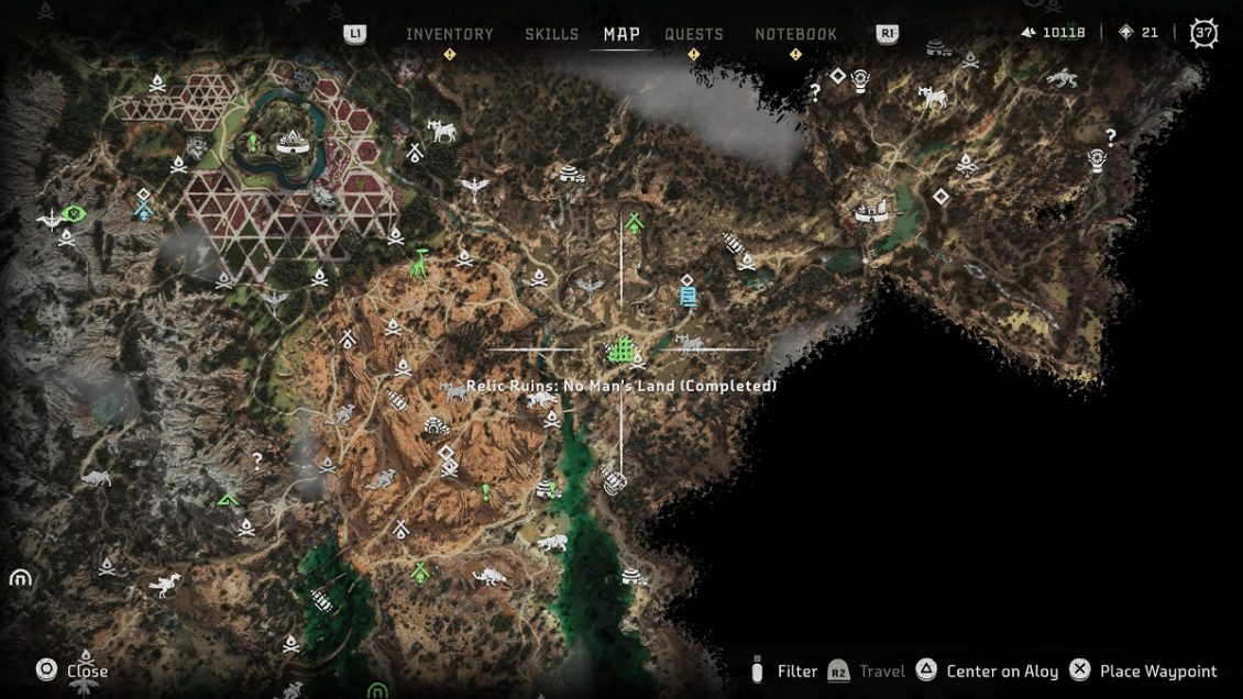 Horizon Forbidden West All Relic Ruins Locations