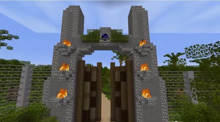 Jurassic World Created in Minecraft