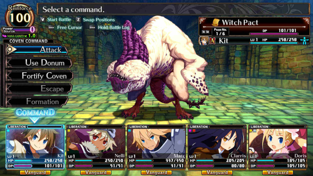 A screenshot of Labyrinth of Galleria 