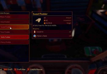 Lightyear Frontier | How to craft Sweet Fodder