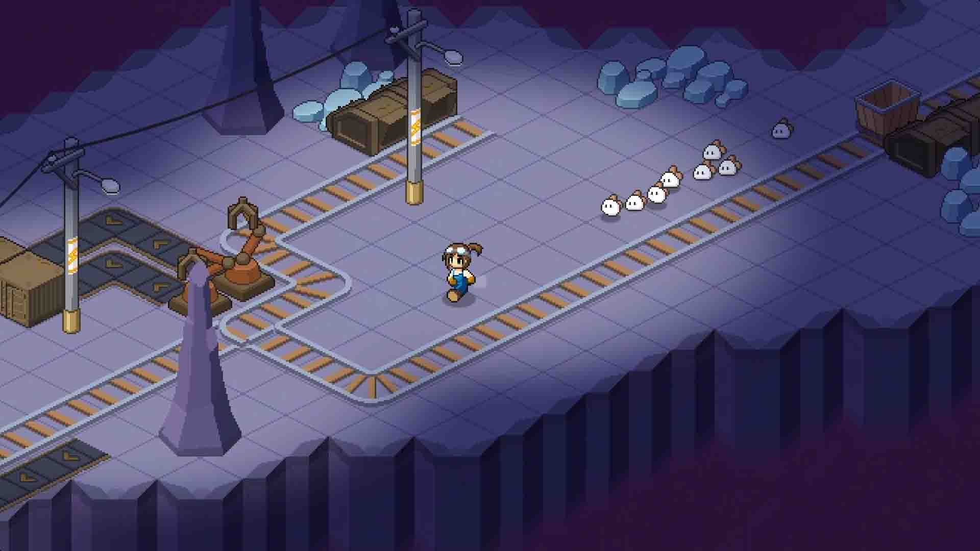 A cave in the game