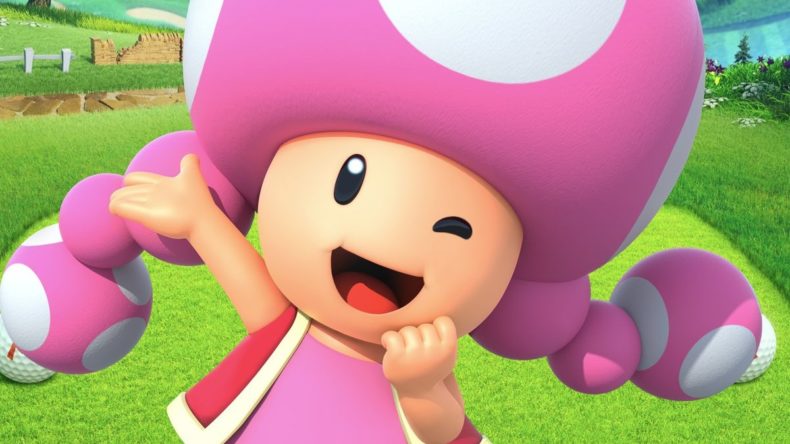 Toadette and New Donk City in Mario Golf: Super Rush