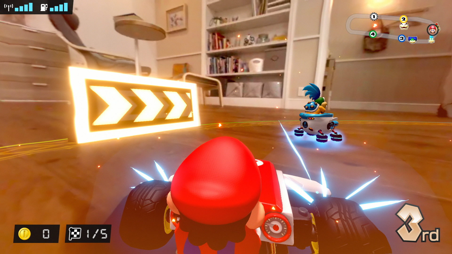 A screenshot from Mario Kart Live: Home Circuit