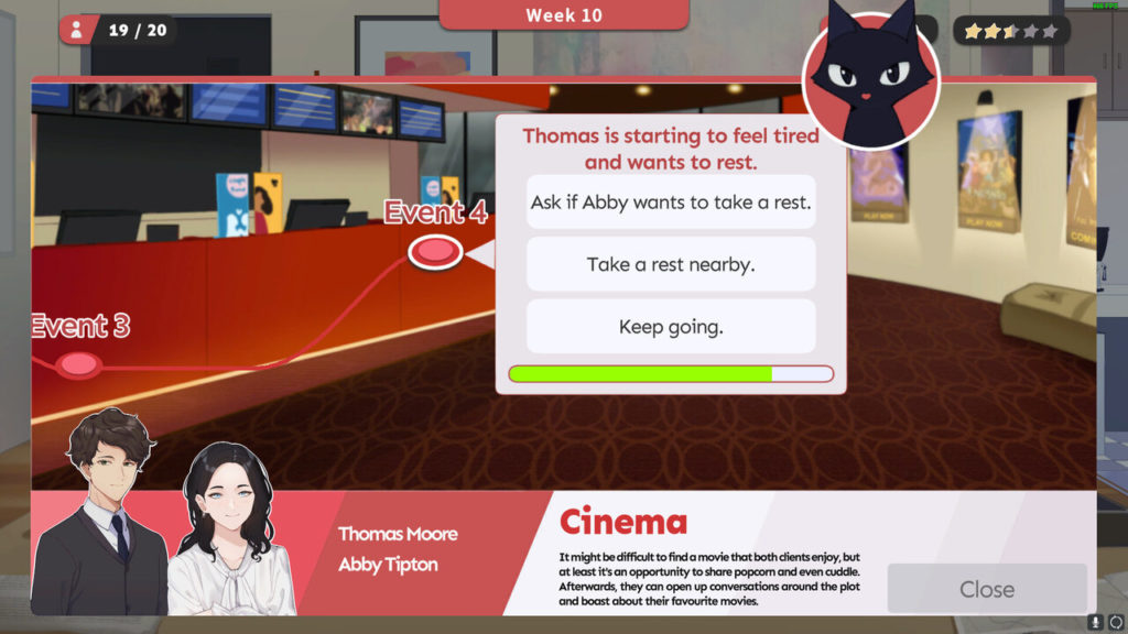 A screenshot of Matchmaker Agency 