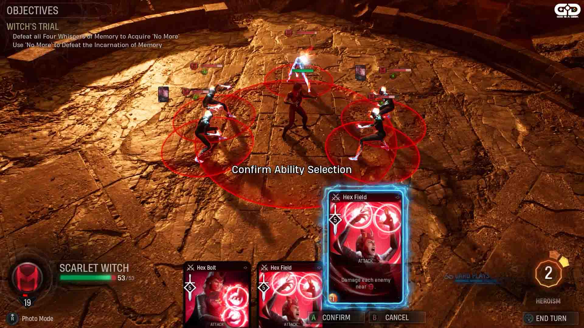 Midnight Suns Scarlet Witch Challenge Guide step 2