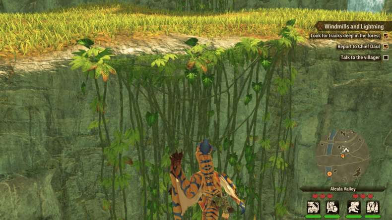 Monster Hunter Stories 2 climb vines