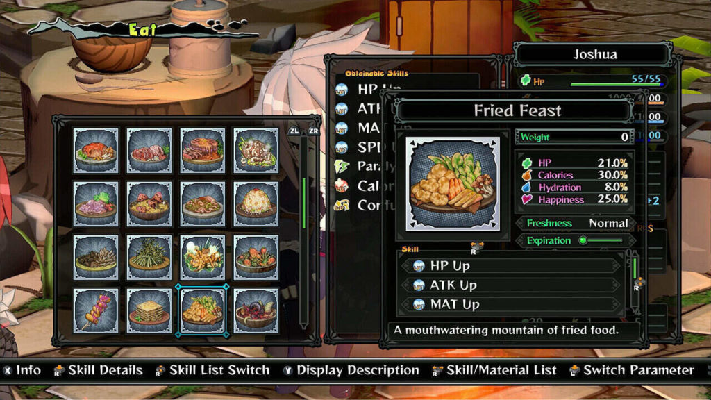 A screenshot of Monster Menu 