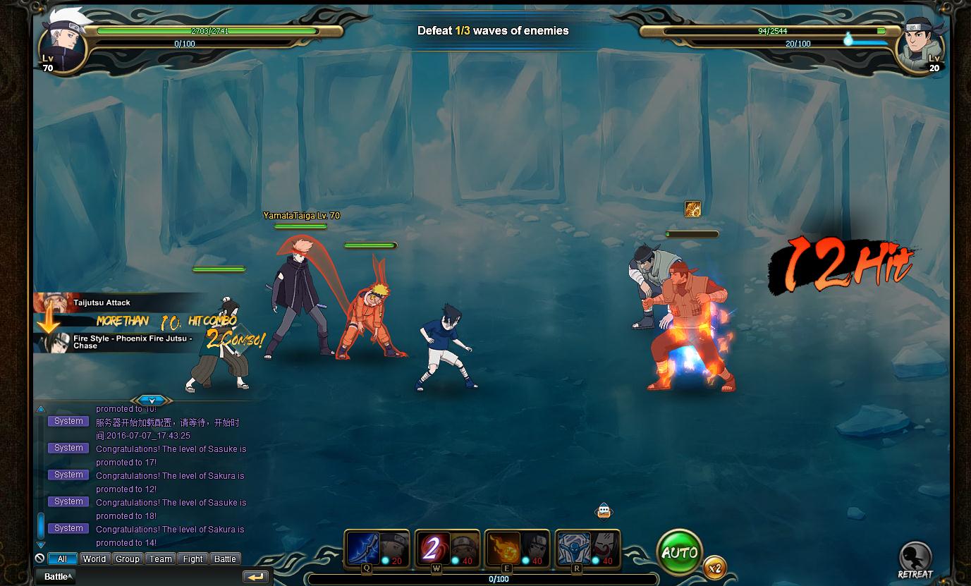 Datto Online: Naruto MMO Windows, Mac, Linux, Web, iOS