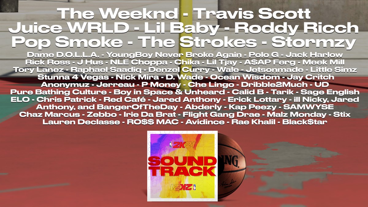 NBA 2K21 Song Artists