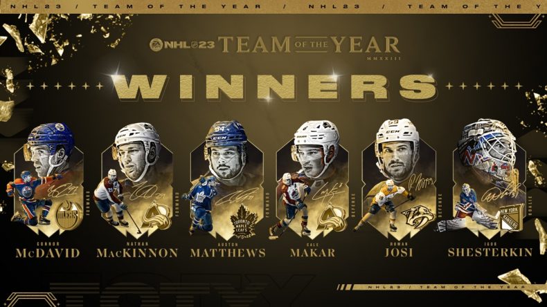 NHL 23 Team of the Year News