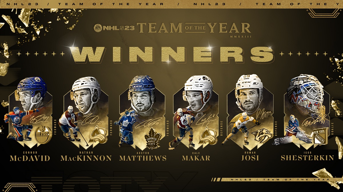 NHL 23 Team of the Year announced by EA SPORTS
