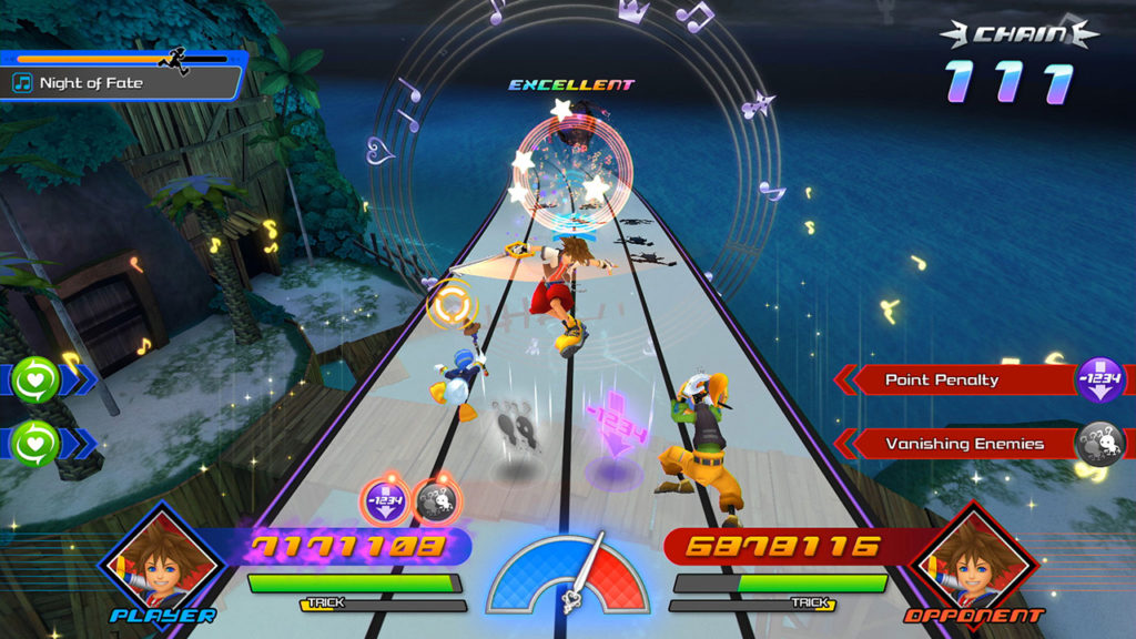 A screenshot of Kingdom Hearts Memory of Melody from the Nintendo Direct mini Partner Showcase