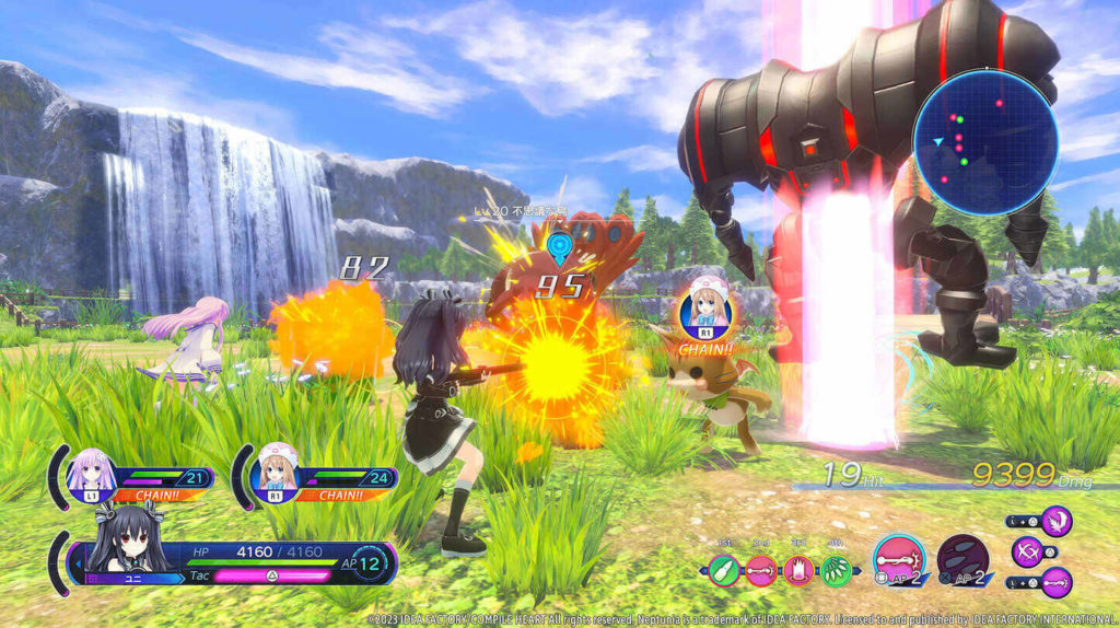 A screenshot of Neptunia Sisters Vs Sisters 