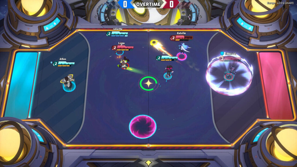 A screenshot of Omega Strikers 