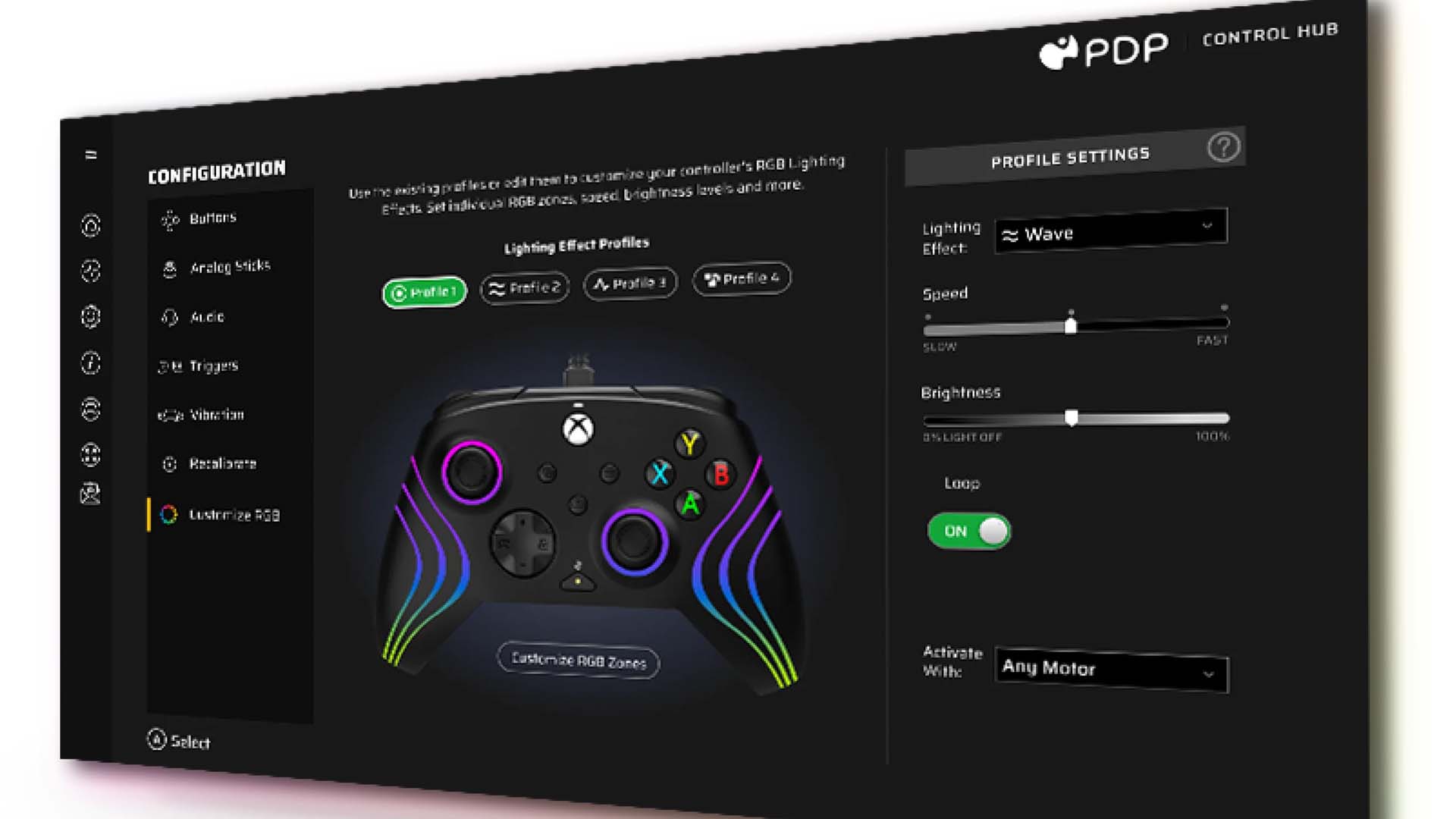 PDP Gaming Xbox Afterglow Wave 