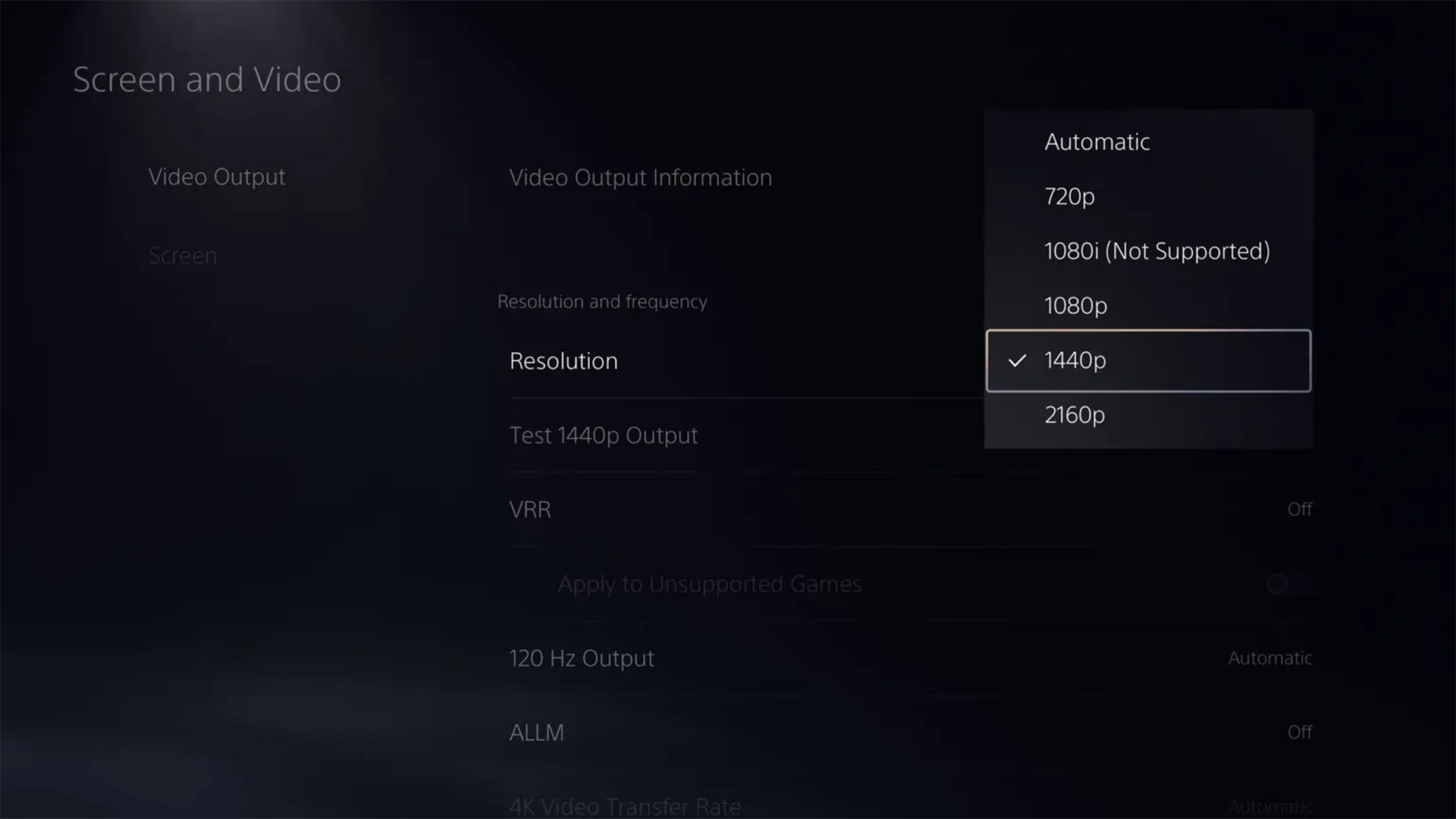 PlayStation adds 1440p