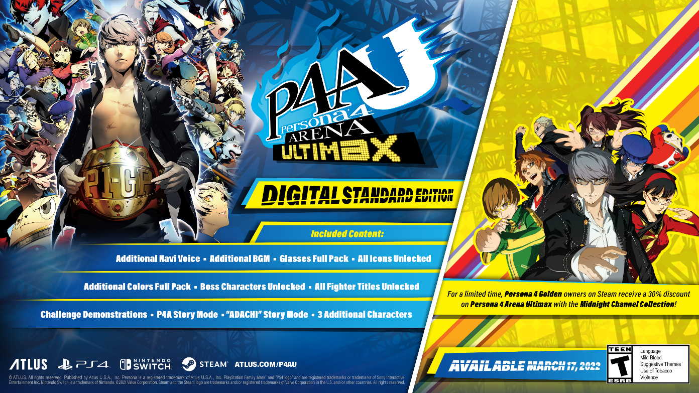 A new Persona 4 Arena Ultimax trailer shows off the key features