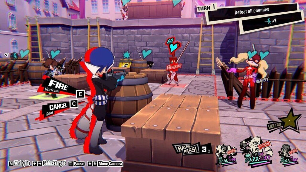 A screenshot of Persona 5 Tactica 