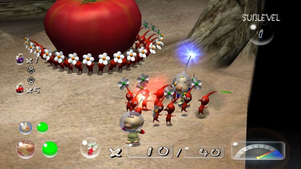 A screenshot of Pikmin 1+2