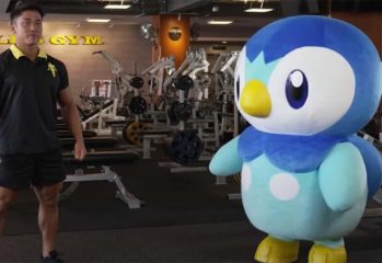 You can now workout with Piplup from Pokemon