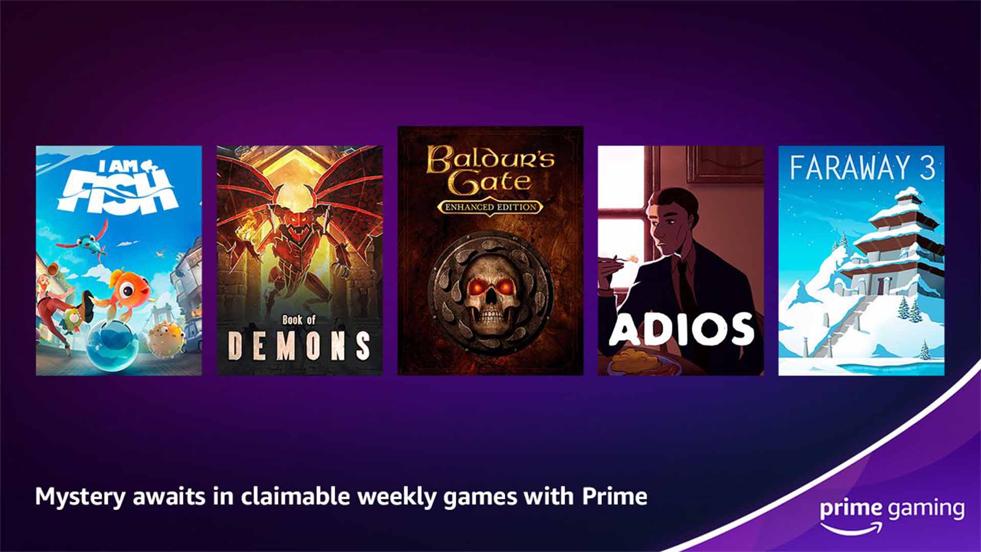 Prime Gaming Lineup for November Revealed - Some Great