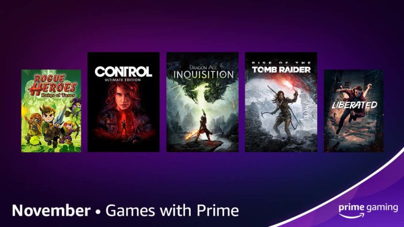 Prime Gaming for November includes Control, Dragon Age, and New World goodies