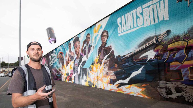 Saints Row mural unveiled in "most ambitious" city in the UK