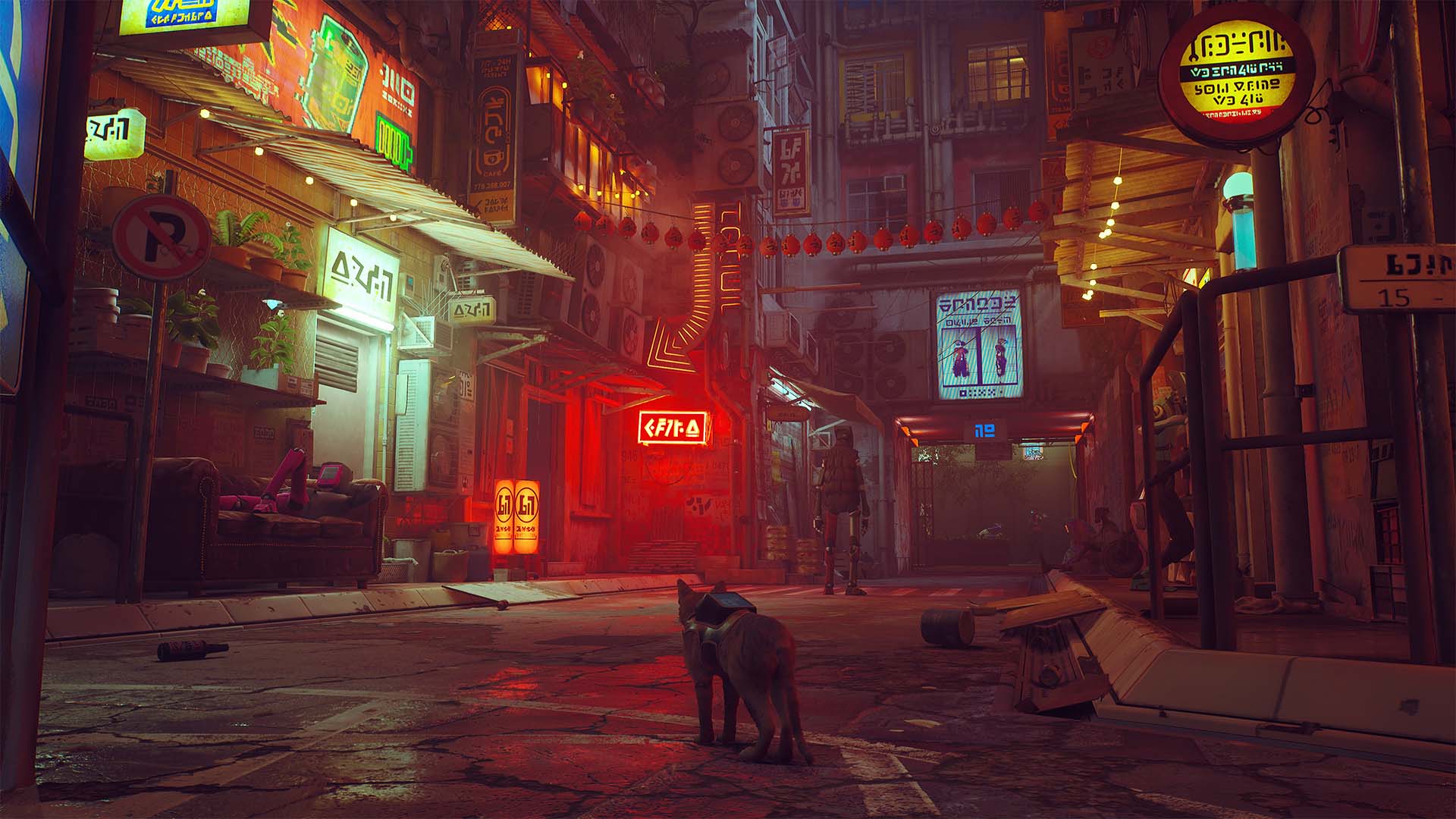 Stray is a game about being a cat and a mysterious world