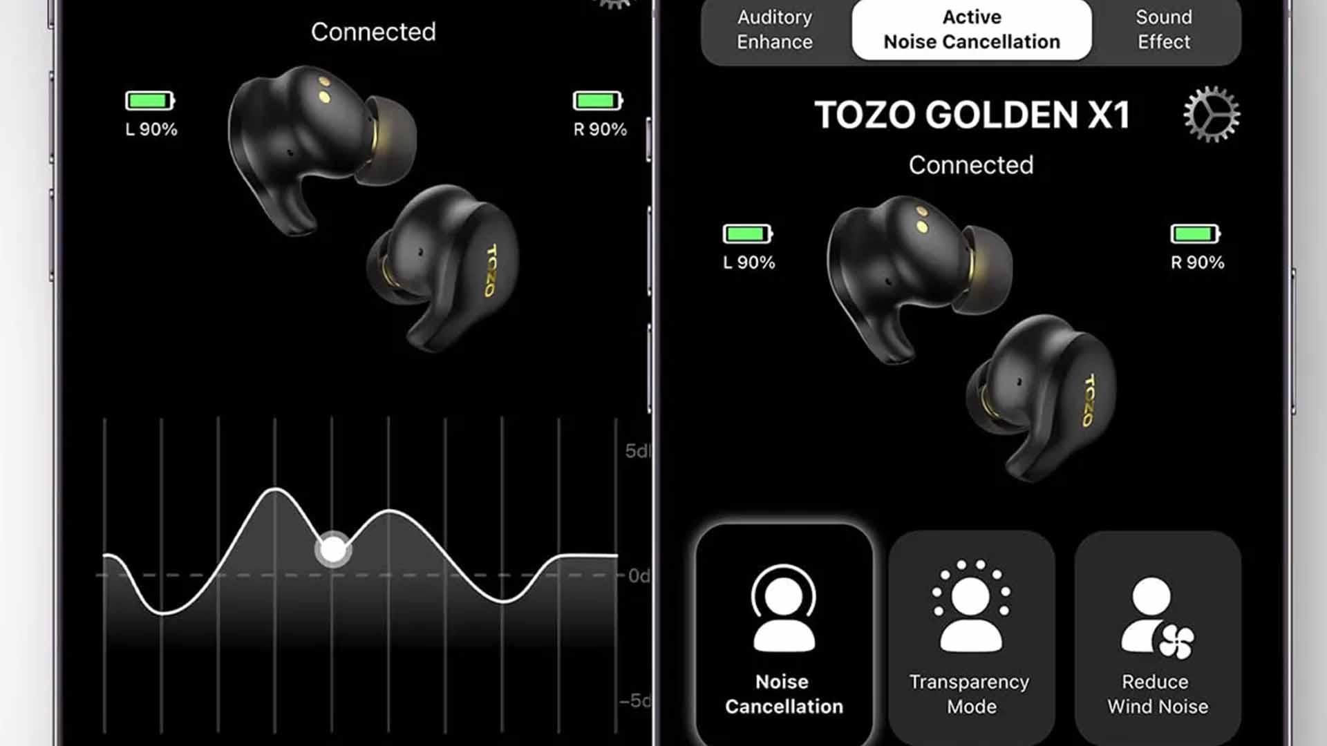 TOZO Golden X1 earbuds