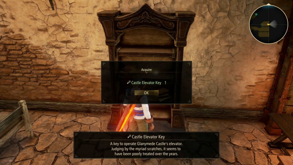 Tales of Arise elevator key Glanymede Castle