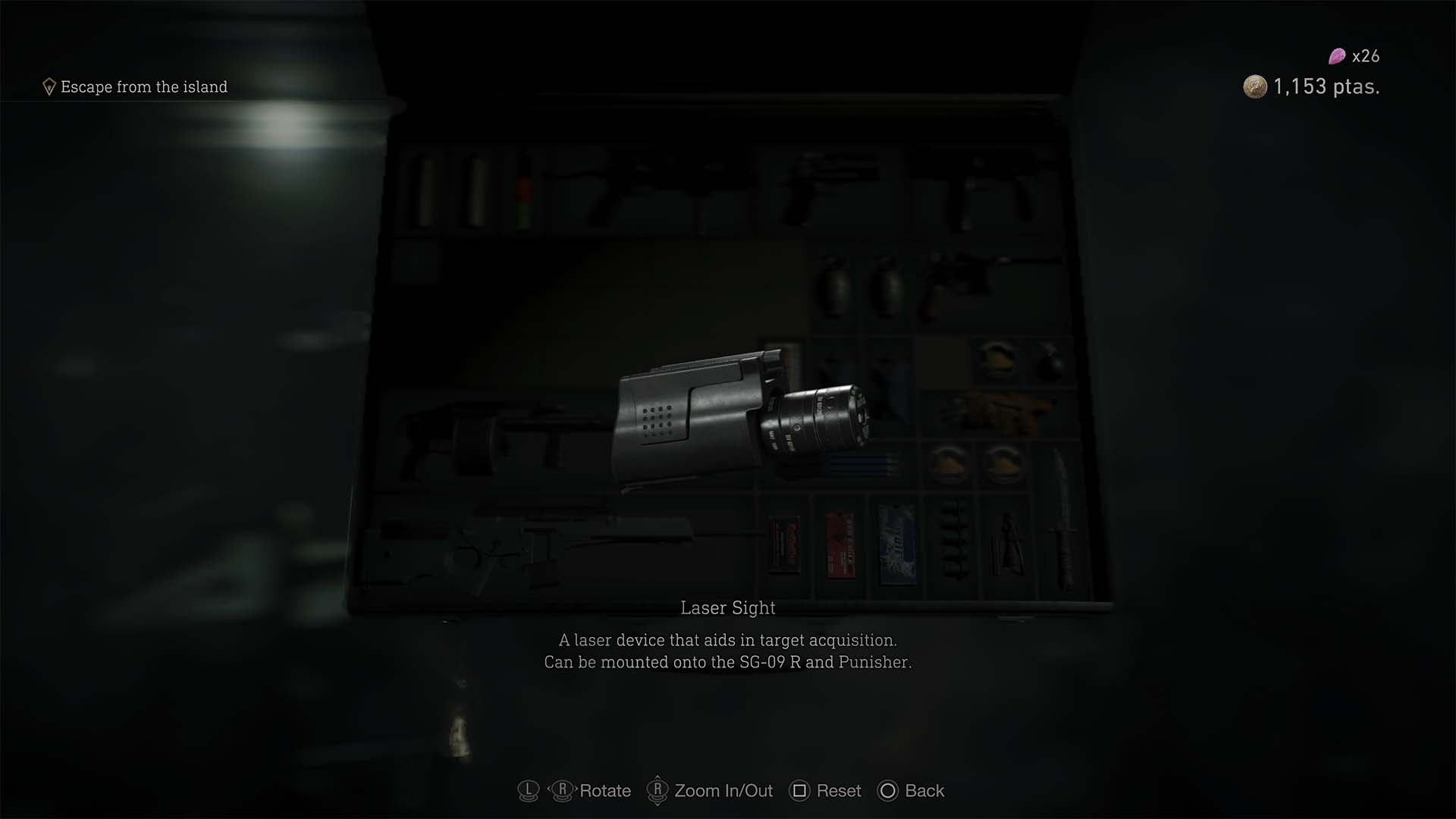 Best things to buy in Resident Evil 4 Remake: Laser Sight