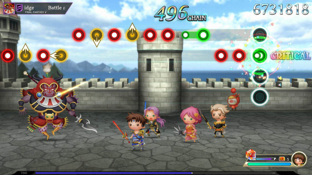 A screenshot of Theatrhythm Final Bar Line 