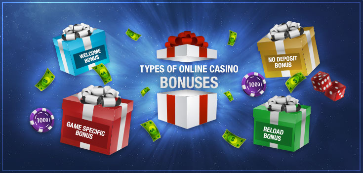 types of online casinos bonuses