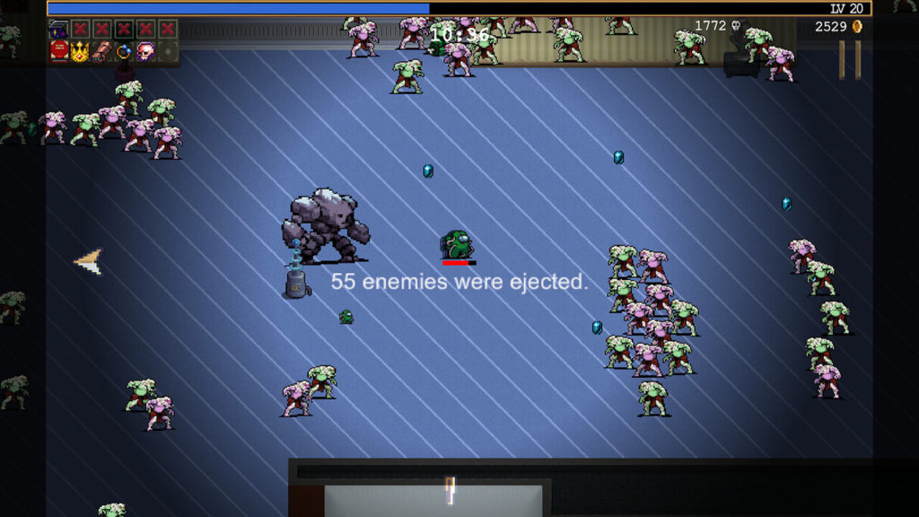 A screenshot of Vampire Survivors: Emergency Meeting 