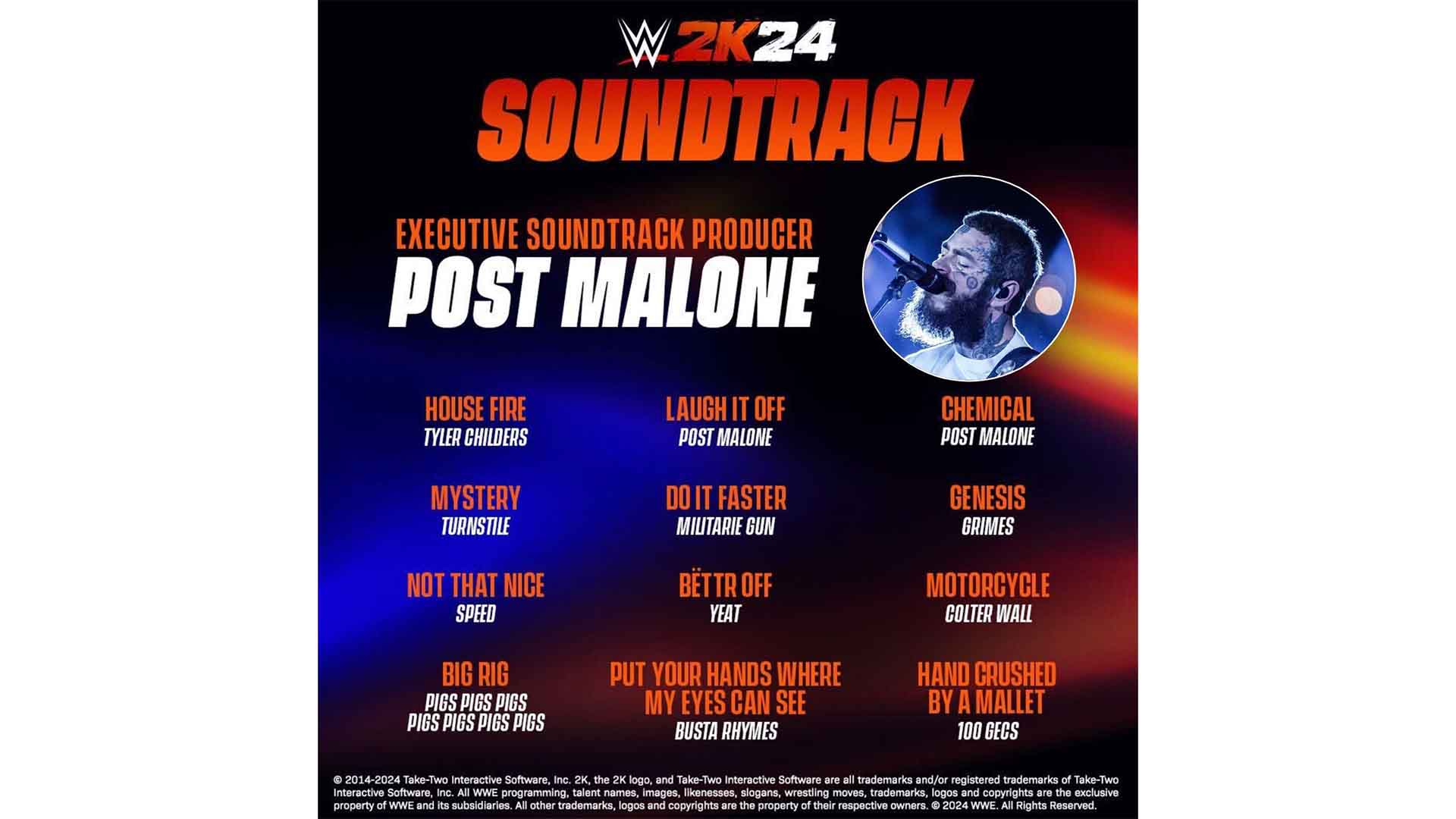 WWE 2K24 soundtrack