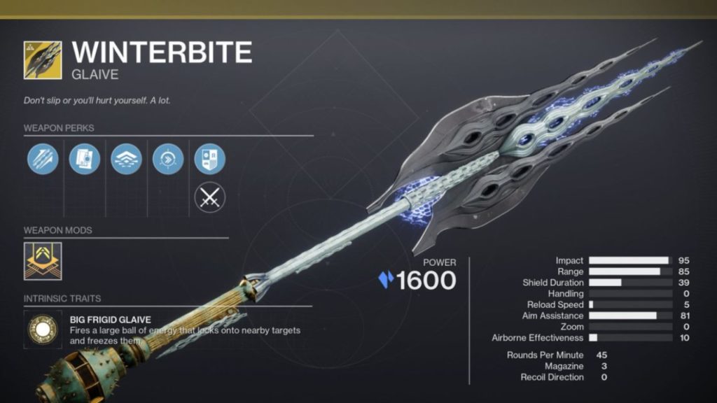 Destiny 2 lightfall winterbite